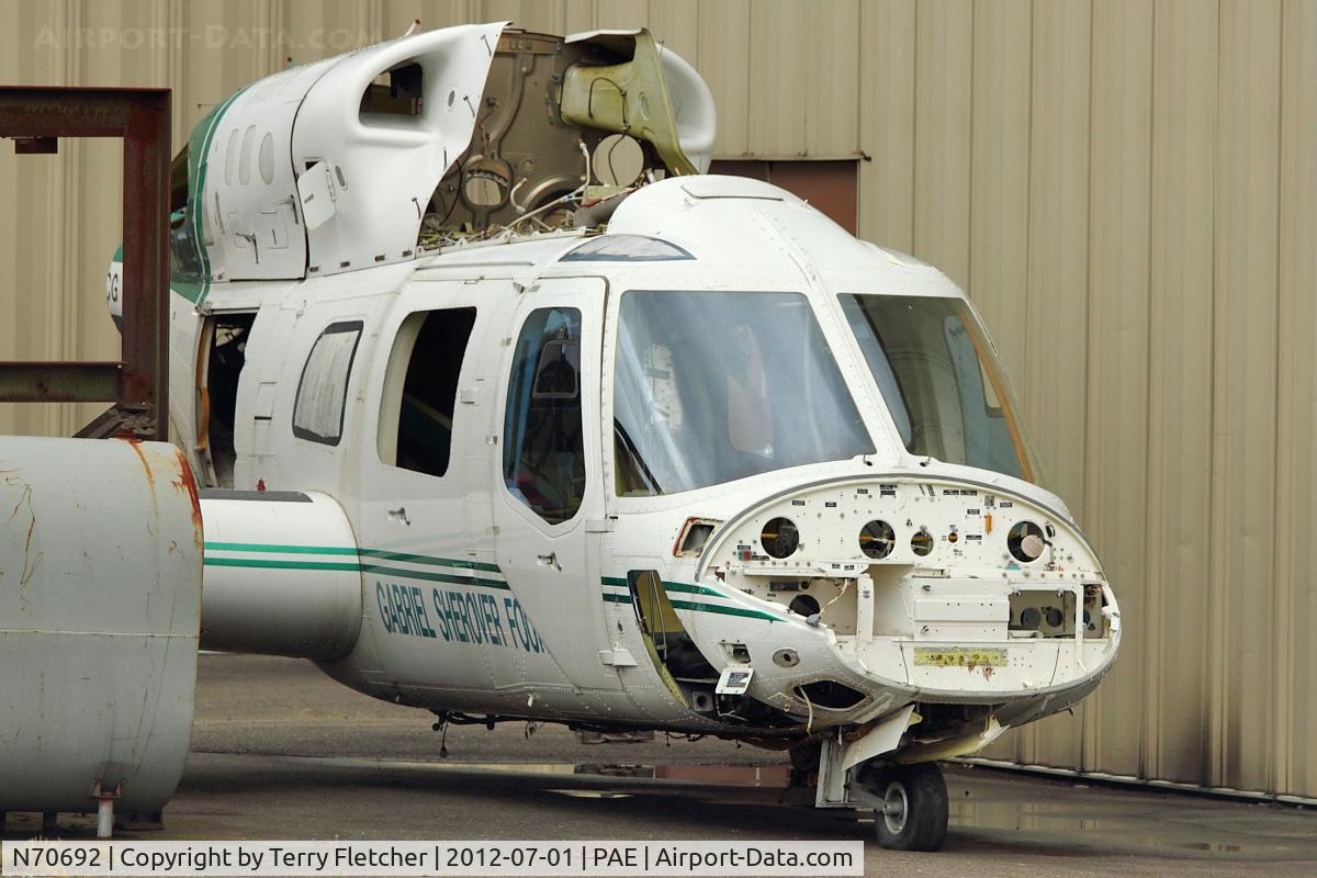 N70692, Bell 222 C/N 47047, Bell 222, c/n: 47047 at Everett Aviation College - still wearing its former Israeli markings