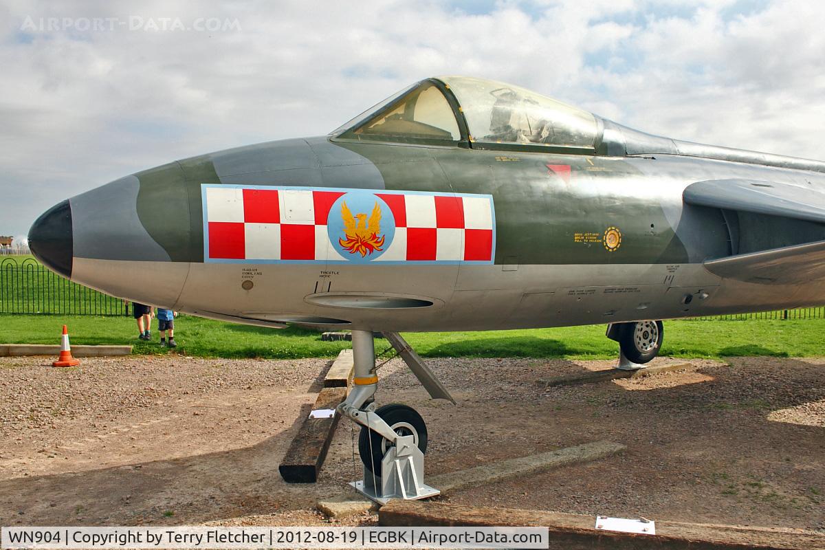 WN904, 1954 Hawker Hunter F.2 C/N S4/U/2912, 1954 Hawker Hunter F.2, c/n: S4/U/2912 now located at Sywell Air Museum