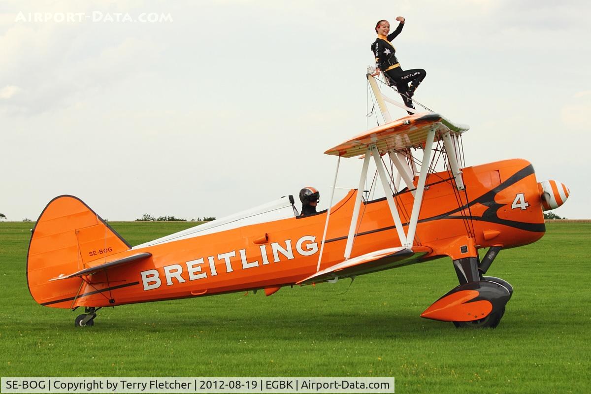 SE-BOG, 1942 Boeing N2S-3 Kaydet (B75N1) C/N 75-7128, Boeing B.75N-1 Stearman, c/n: 75-7128 - Breitling Wingwalker '4'