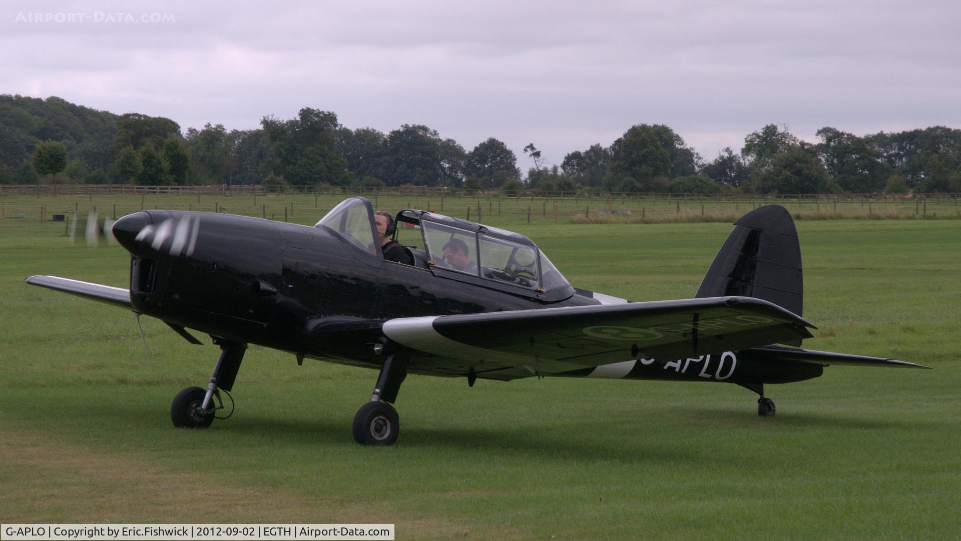 G-APLO, 1950 De Havilland DHC-1 Chipmunk T.10 C/N C1/0144, 3. G-APLO at Shuttleworth Pagent Air Display, Sept. 2012.