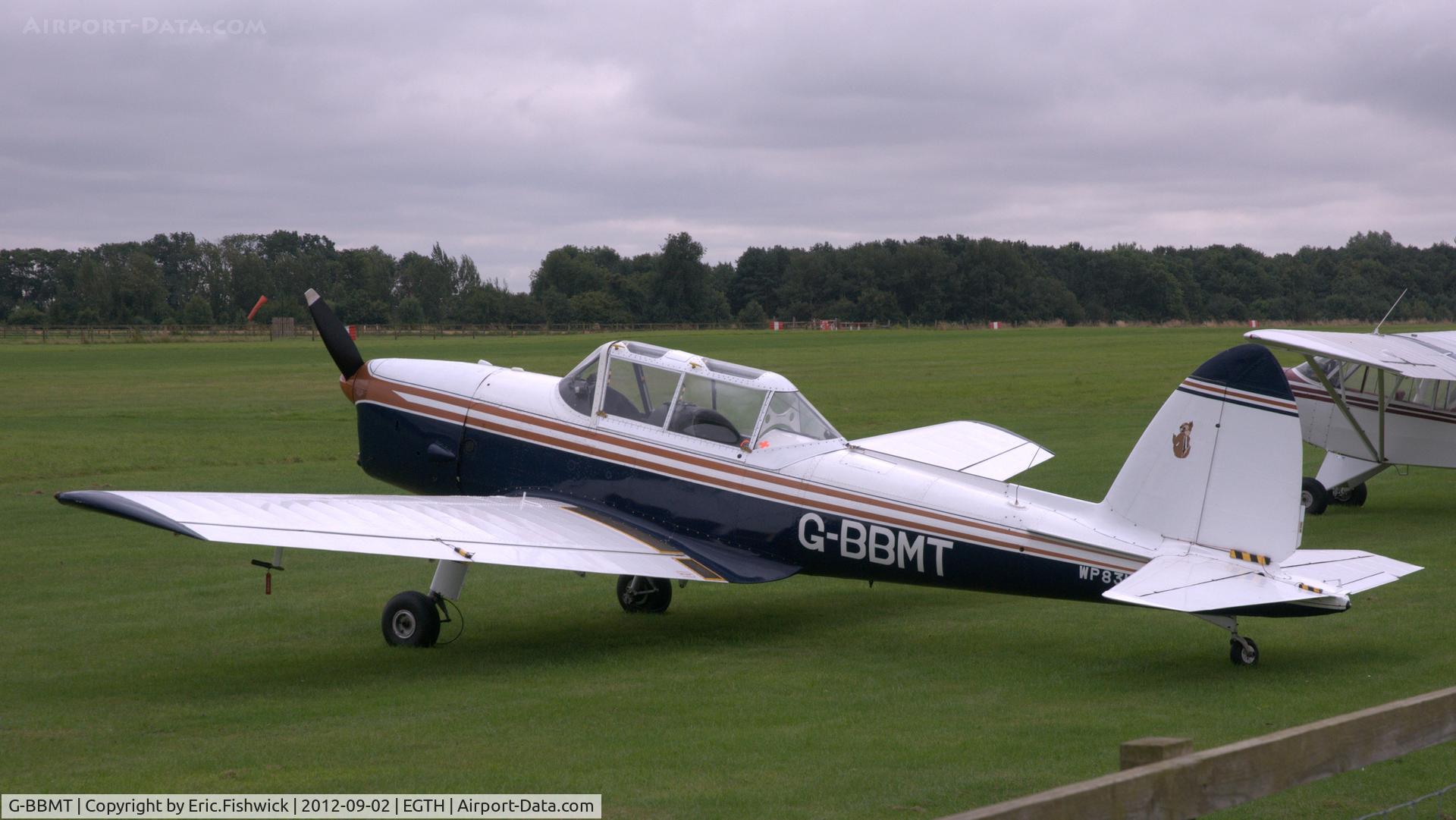 G-BBMT, 1951 De Havilland DHC-1 Chipmunk 22 C/N C1/0712, 1. G-BBMT at Shuttleworth Pagent Air Display, Sept. 2012.