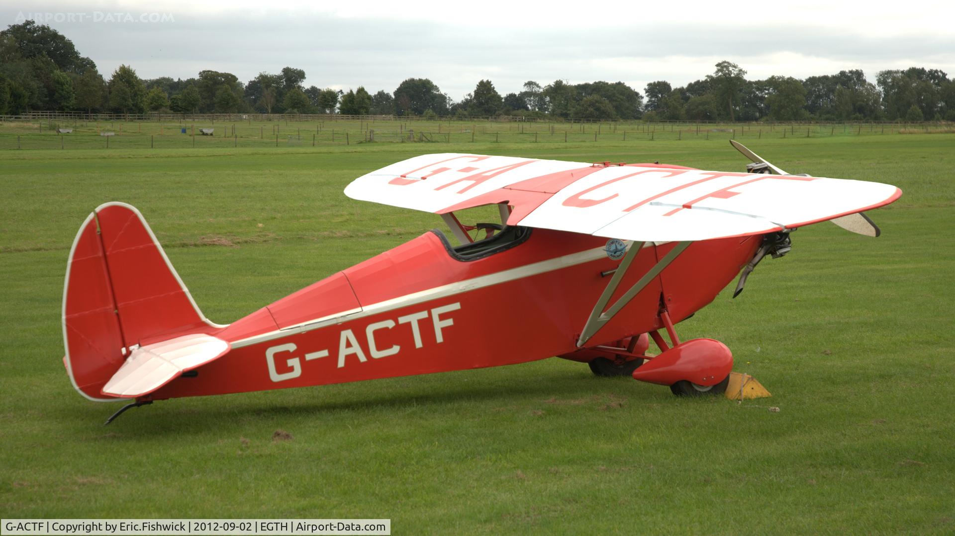 G-ACTF, 1932 Comper CLA-7 Swift C/N S32/9, 2. G-ACTF at Shuttleworth Pagent Air Display, Sept. 2012.