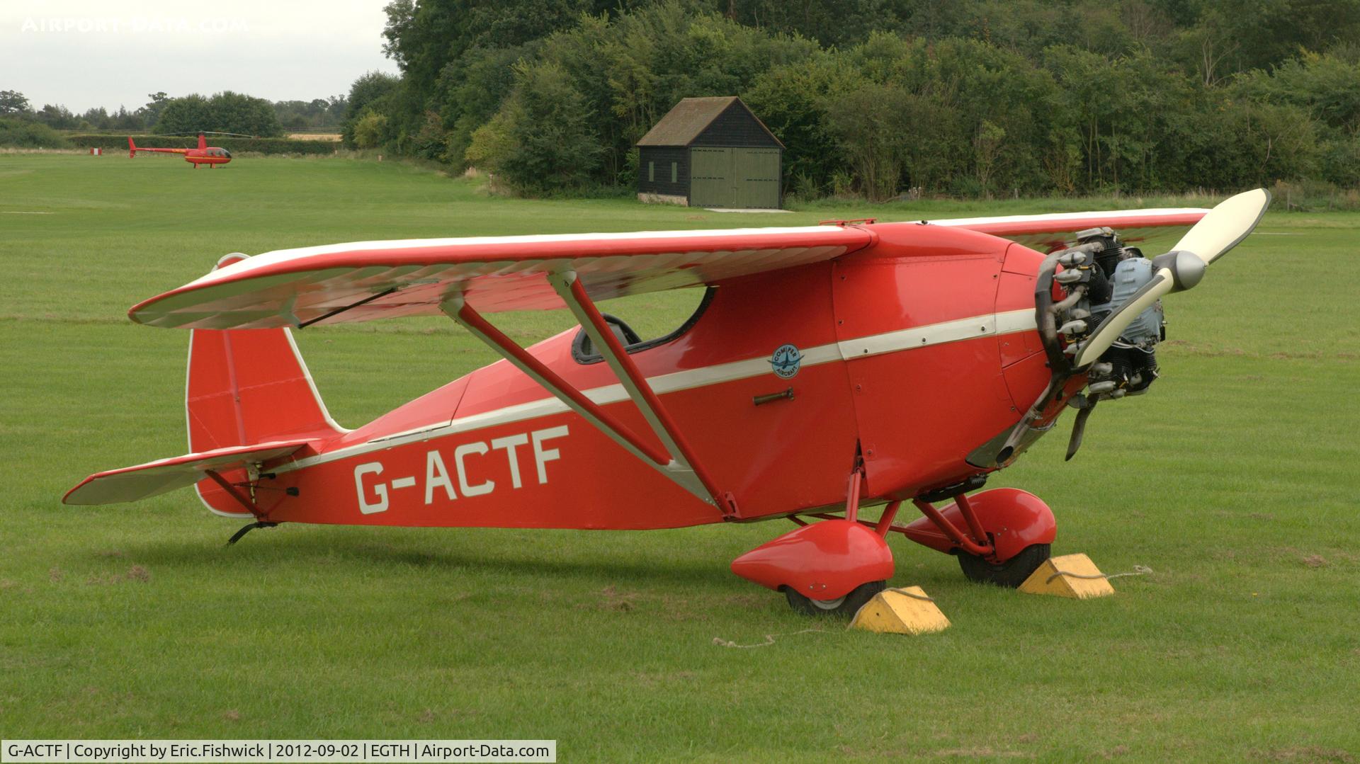 G-ACTF, 1932 Comper CLA-7 Swift C/N S32/9, 3. G-ACTF at Shuttleworth Pagent Air Display, Sept. 2012.