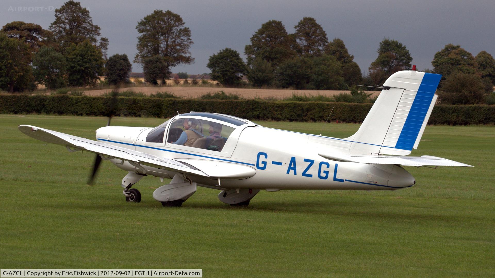 G-AZGL, 1972 Socata MS.894A Rallye Minerva 220 C/N 11929, 1. G-AZGL departing Shuttleworth Pagent Air Display, Sept. 2012.