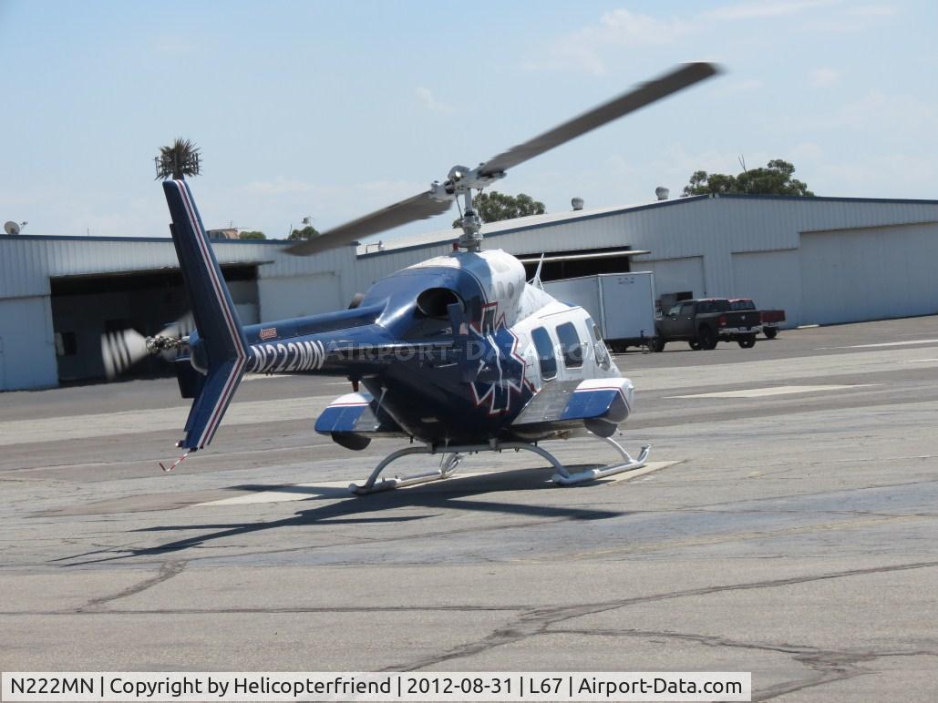 N222MN, 1984 Bell 222U C/N 47534, Starting up