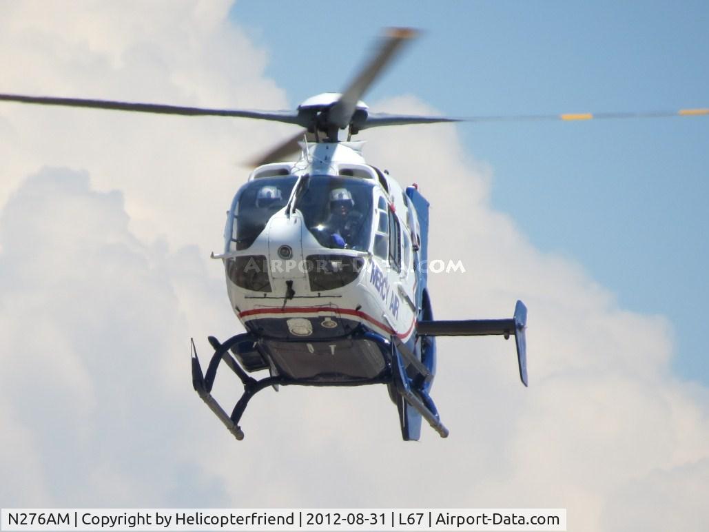N276AM, 2008 Eurocopter EC-135P-2+ C/N 0738, Checking out other ship's location and looking for landing spot