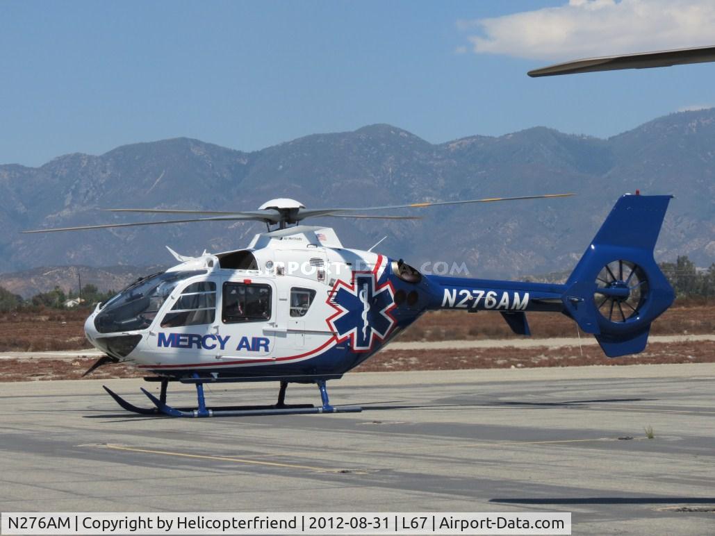 N276AM, 2008 Eurocopter EC-135P-2+ C/N 0738, Preparing to lift off and depart
