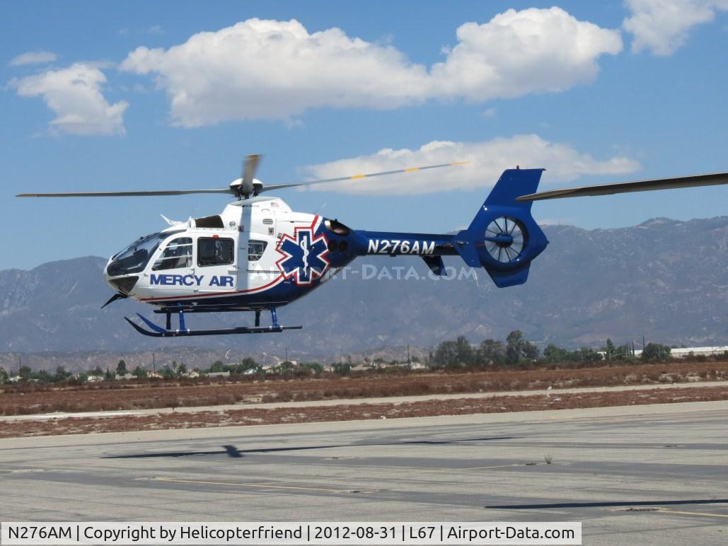 N276AM, 2008 Eurocopter EC-135P-2+ C/N 0738, Lifting off