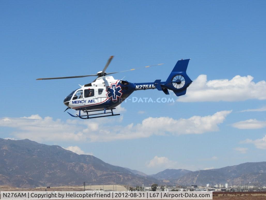 N276AM, 2008 Eurocopter EC-135P-2+ C/N 0738, Climbing out and headed to UCI Irvine with patient