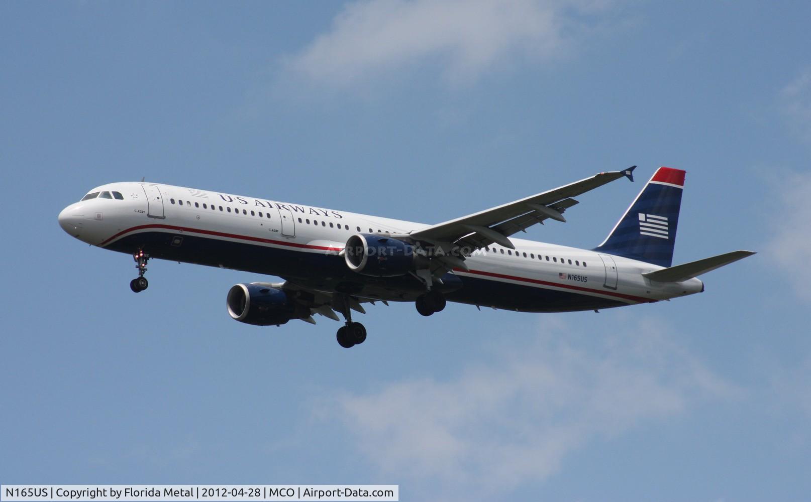 N165US, 2001 Airbus A321-211 C/N 1431, US Airways A321