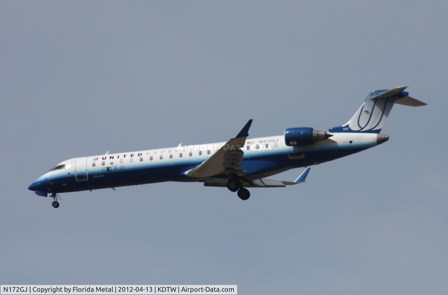 N172GJ, Bombardier CRJ-702 (CL-600-2C10) Regional Jet C/N 10283, United Express CRJ-700