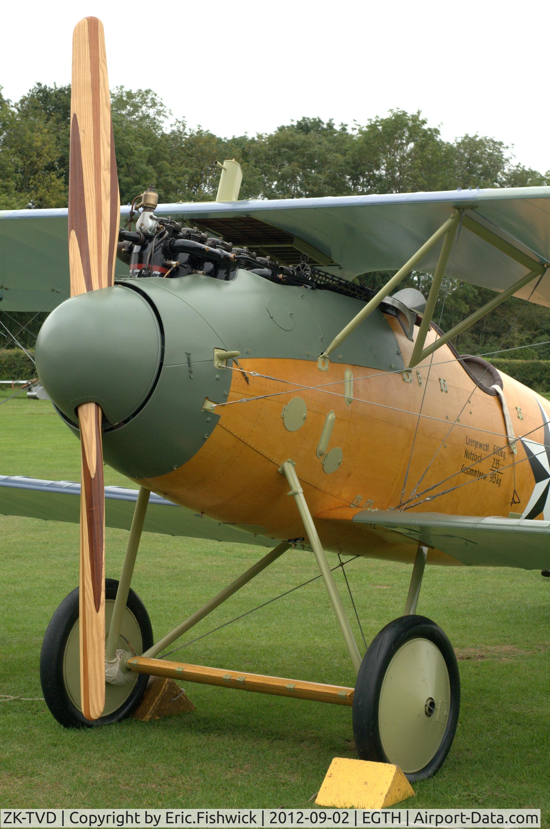 ZK-TVD, 2011 Albatros D-Va Replica C/N 83, Superb replica built by The Vintage Aviator Team in New Zealand - en route to The RAF Museum, Hendon.
