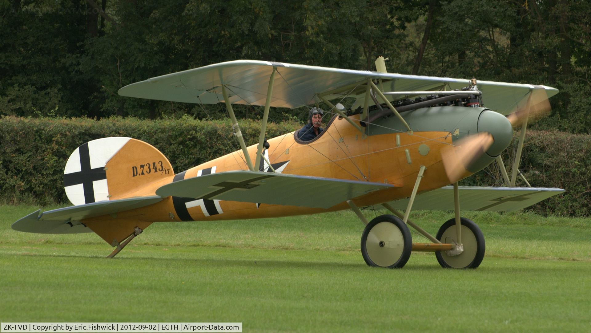 ZK-TVD, 2011 Albatros D-Va Replica C/N 83, 3. D.7343/17 at Shuttleworth Pagent Air Display, Sept. 2012.
