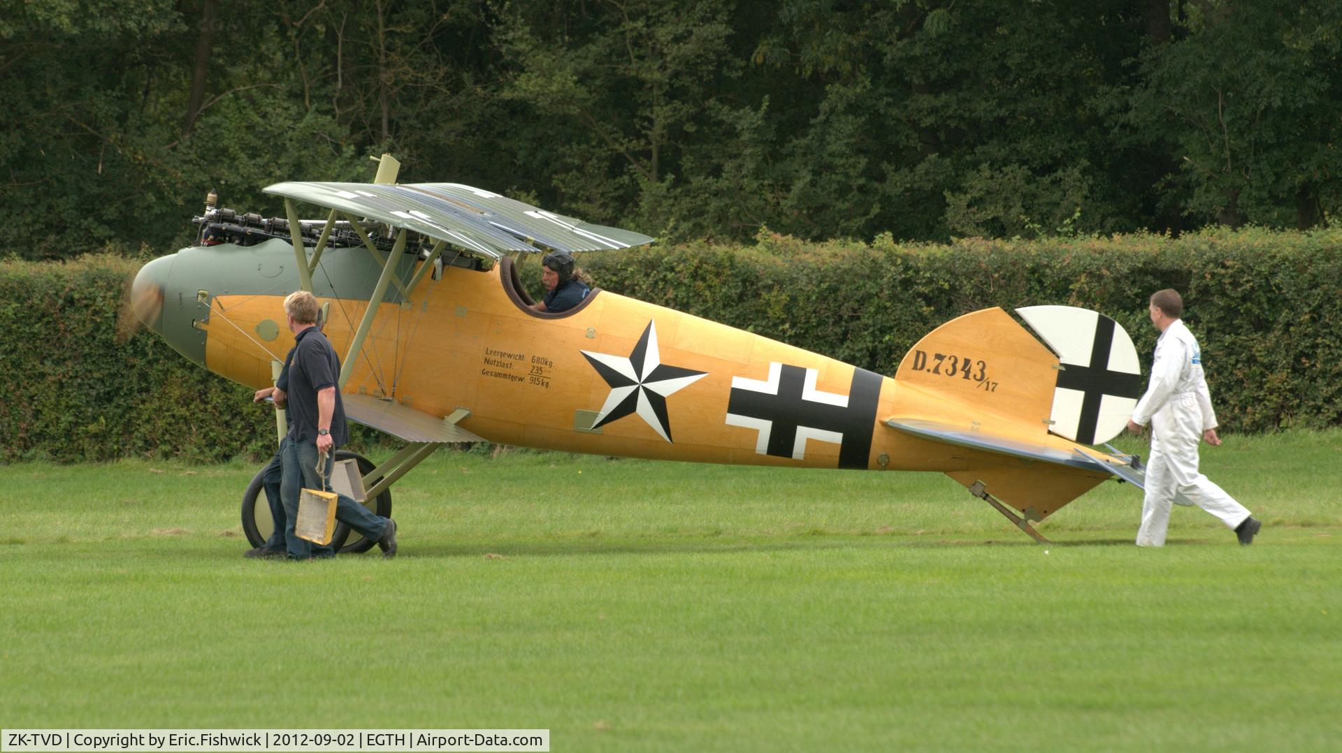 ZK-TVD, 2011 Albatros D-Va Replica C/N 83, 1. D.7343/17  at Shuttleworth Pagent Air Display, Sept. 2012. (temporary resident) 