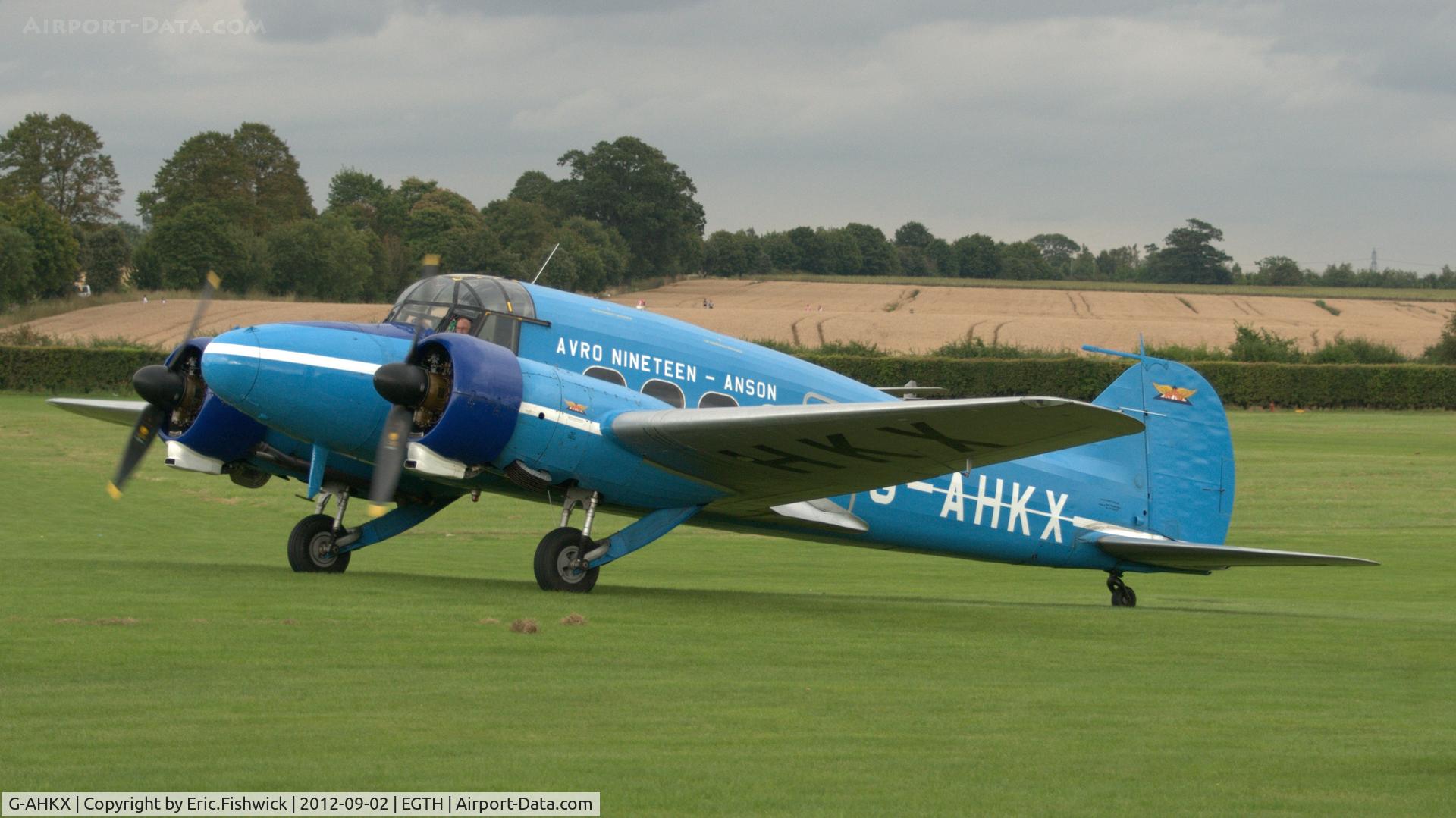 G-AHKX, 1946 Avro 652A Anson C.19 Series 2 C/N 1333, 3. G-AHKX at Shuttleworth Pagent Air Display, Sept. 2012.