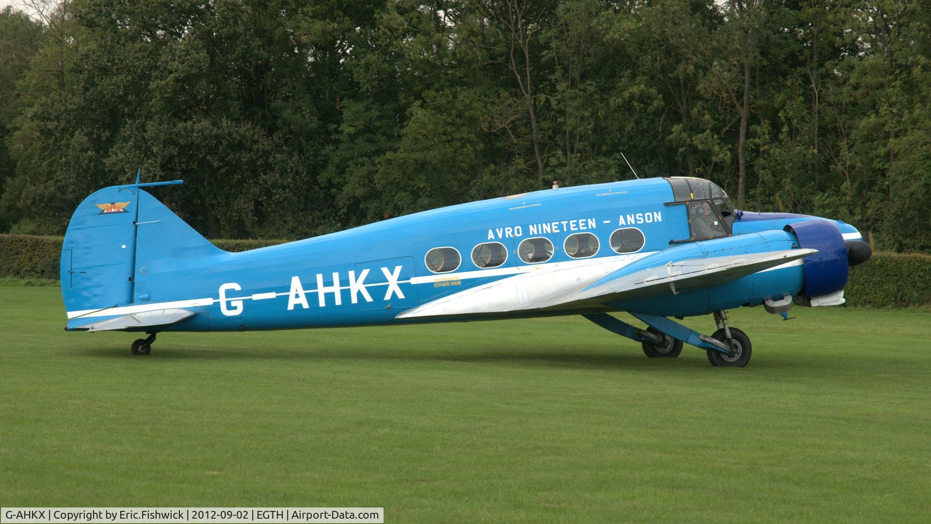 G-AHKX, 1946 Avro 652A Anson C.19 Series 2 C/N 1333, 2. G-AHKX at Shuttleworth Pagent Air Display, Sept. 2012.