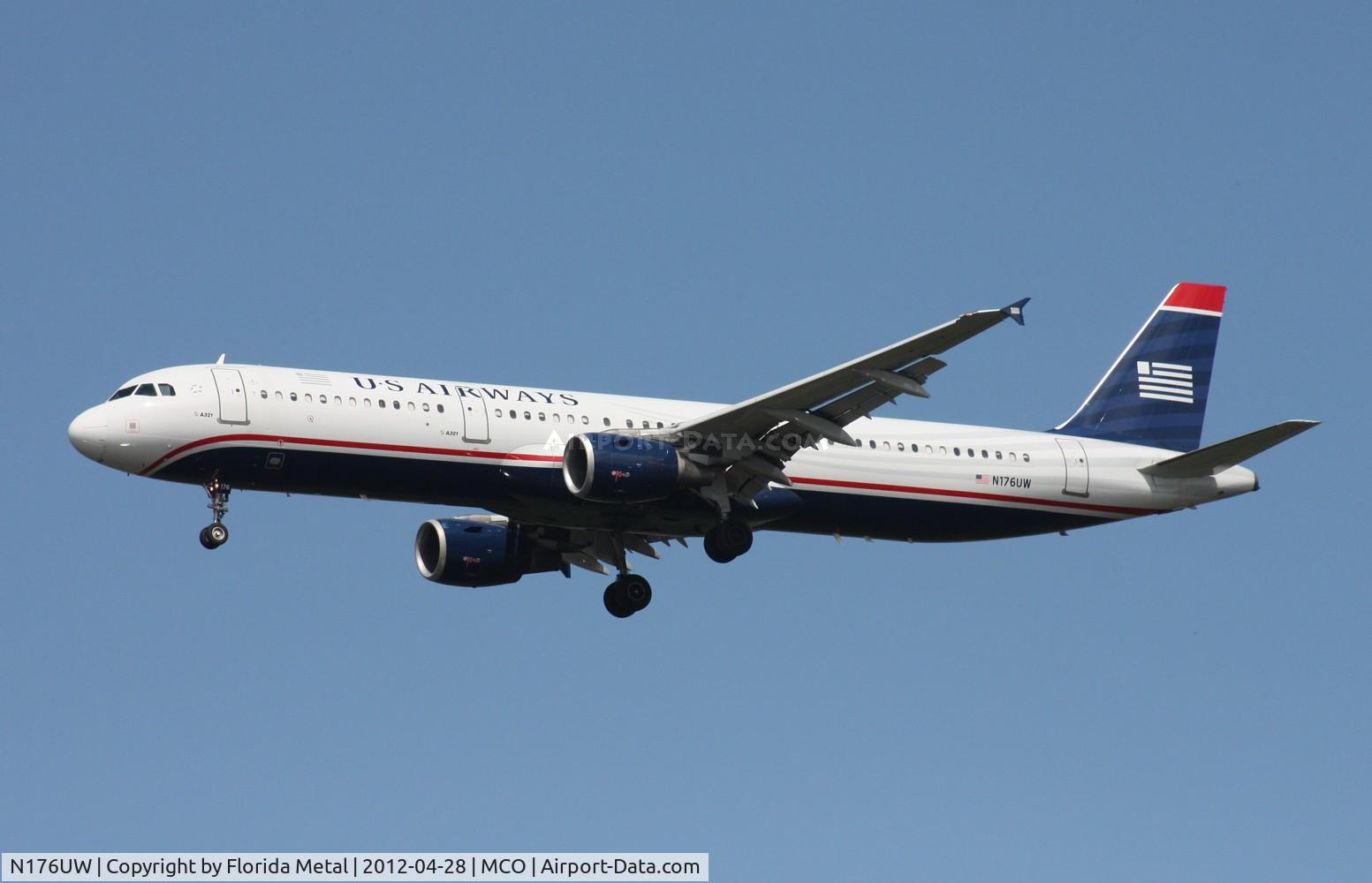 N176UW, 2001 Airbus A321-211 C/N 1499, US Airways A321