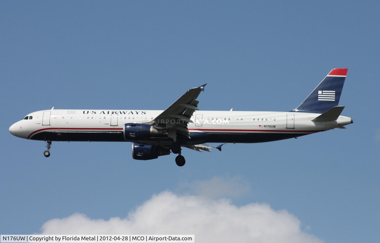 N176UW, 2001 Airbus A321-211 C/N 1499, US Airways A321