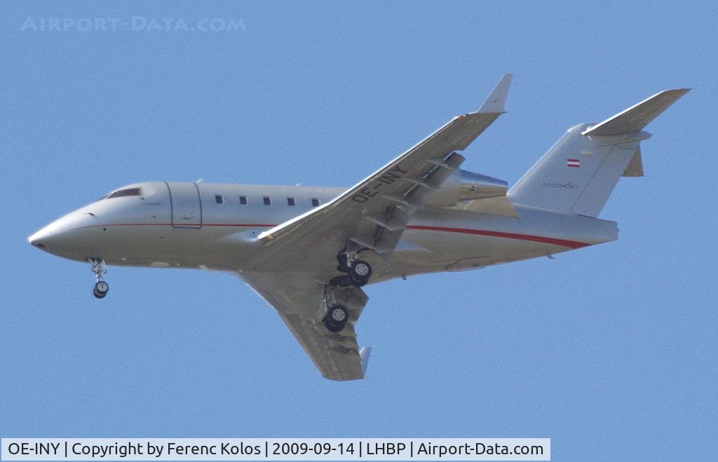 OE-INY, 2006 Bombardier Challenger 604 (CL-600-2B16) C/N 5644, Ferihegy
