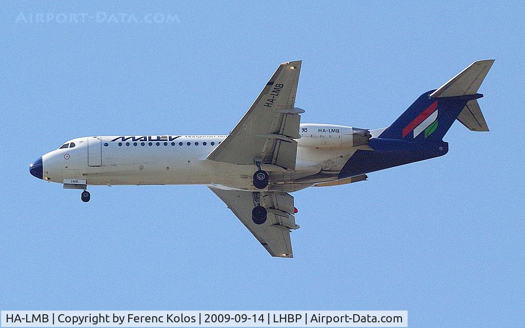 HA-LMB, 1996 Fokker 70 (F-28-0070) C/N 11565, Ferihegy