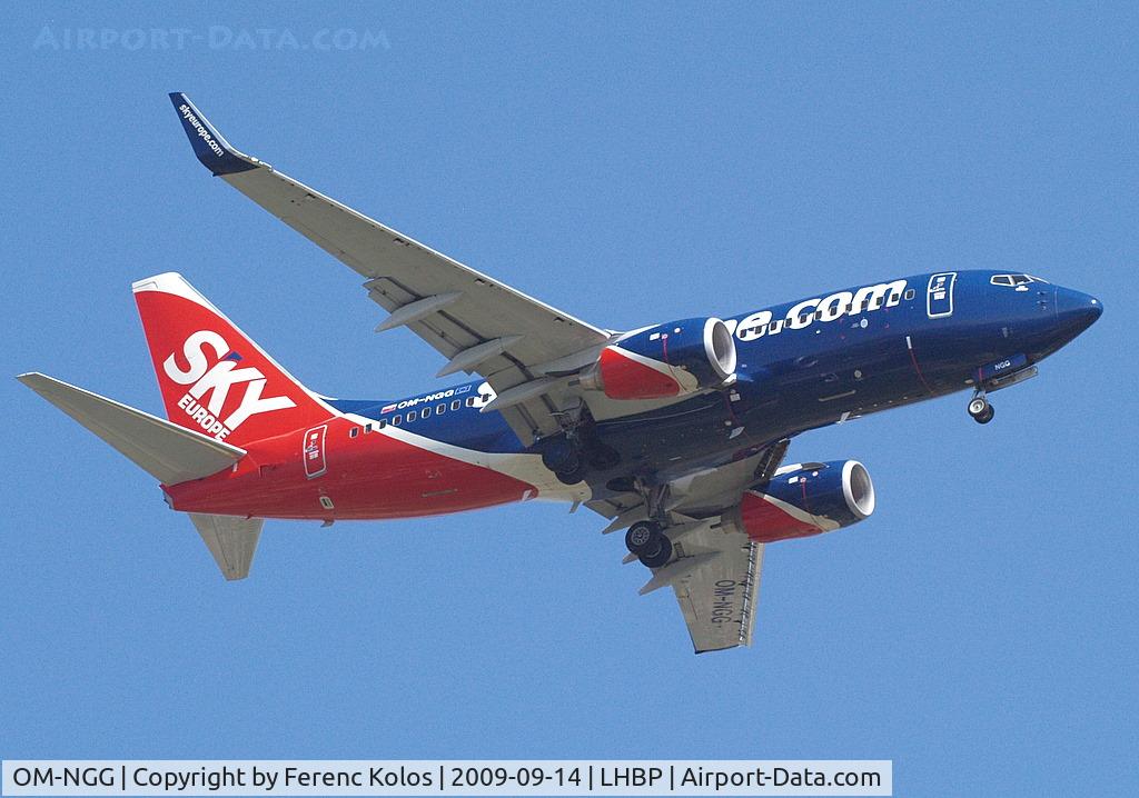 OM-NGG, 2007 Boeing 737-76N C/N 34753, Ferihegy