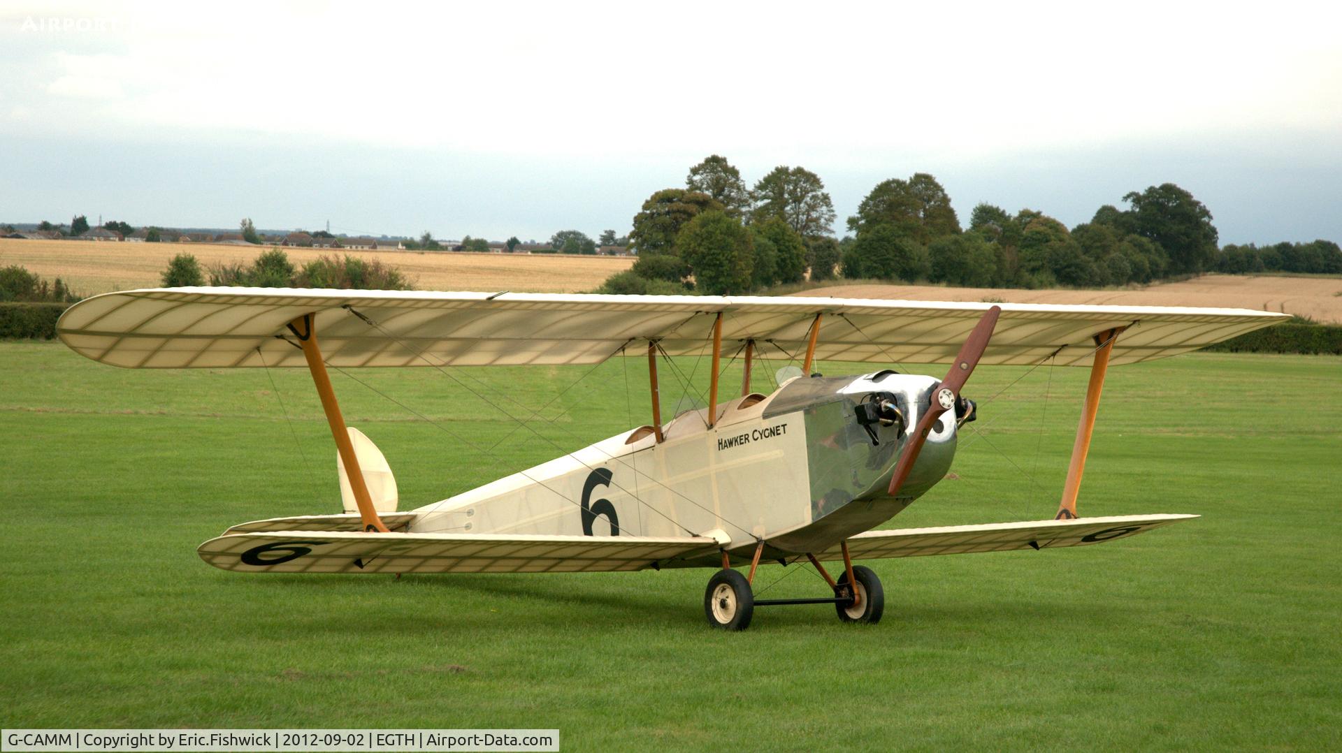 G-CAMM, 1992 Hawker Cygnet Replica C/N PFA 077-10245, 3. G-CAMM at Shuttleworth Pagent Air Display, Sept. 2012.