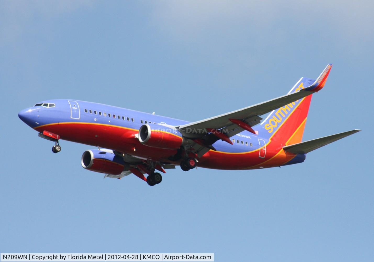 N209WN, 2005 Boeing 737-7H4 C/N 32484, Southwest 737