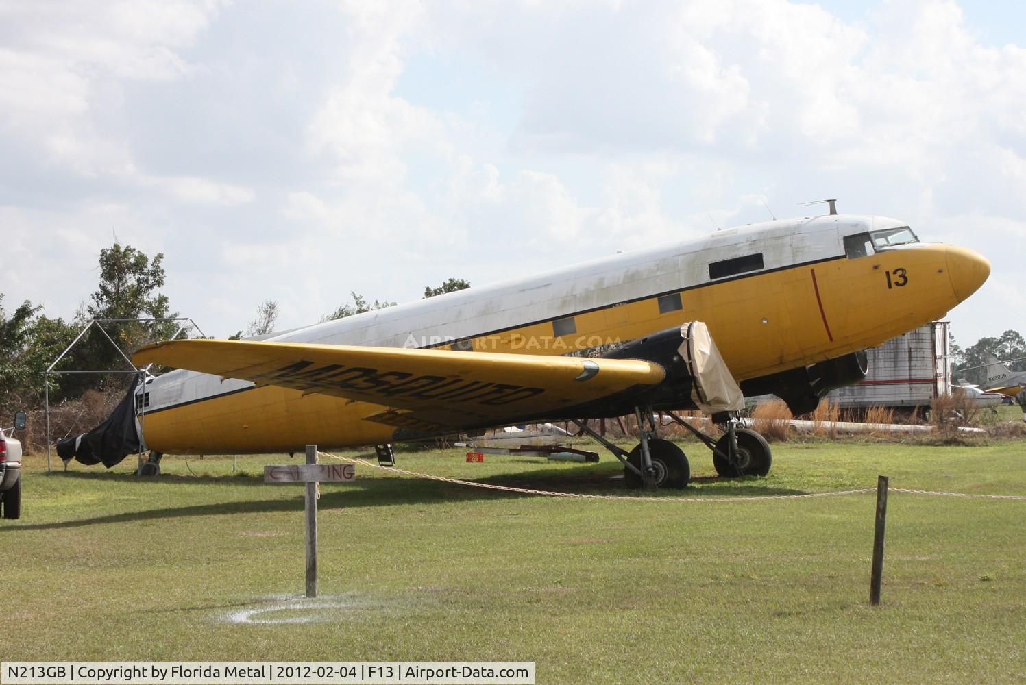 N213GB, 1945 Douglas DC3C 1830-94 C/N 33232, Built as a TC-47, but delivered to the Navy as an R4D