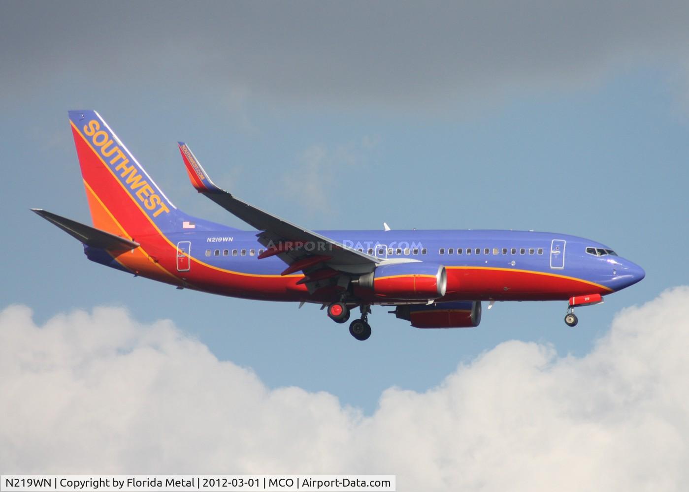 N219WN, 2005 Boeing 737-7H4 C/N 32490, Southwest 737