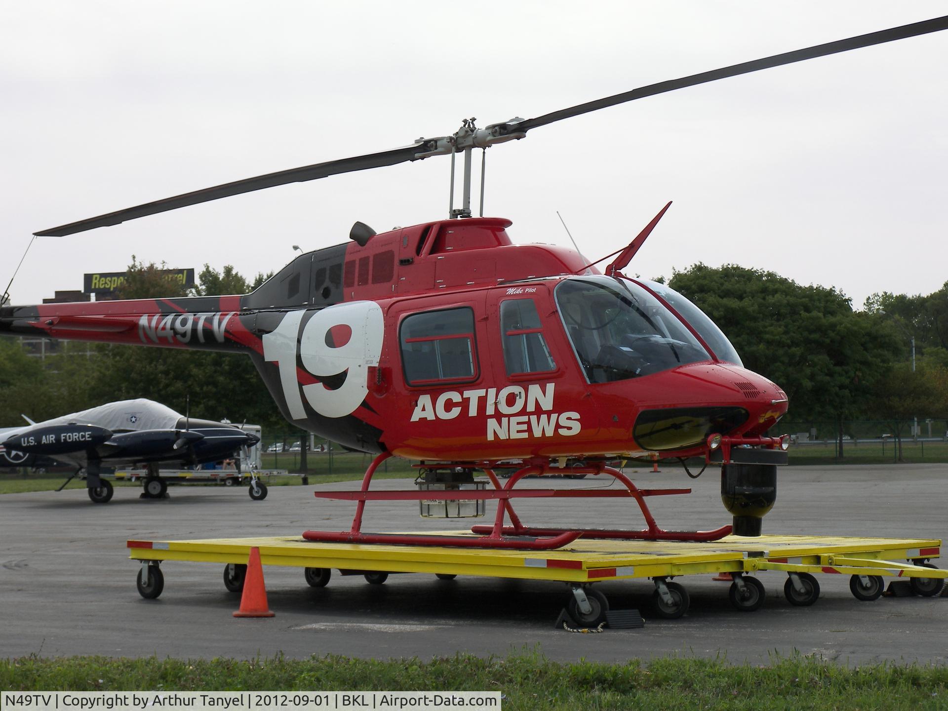 N49TV, Bell 206B JetRanger C/N 3074, At Cleveland National Air Show