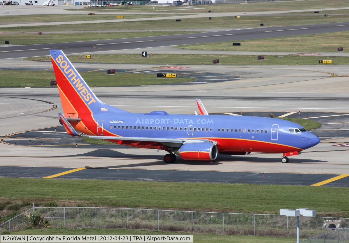 N260WN, 2006 Boeing 737-7H4 C/N 32518, Southwest 737