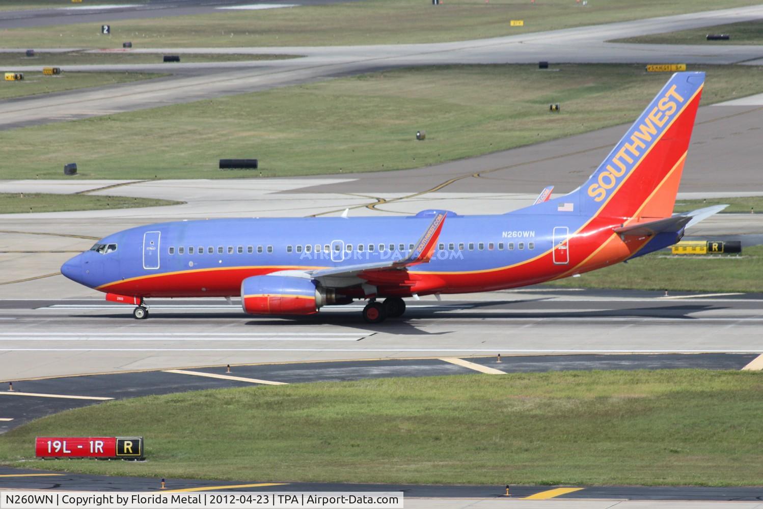 N260WN, 2006 Boeing 737-7H4 C/N 32518, Southwest 737