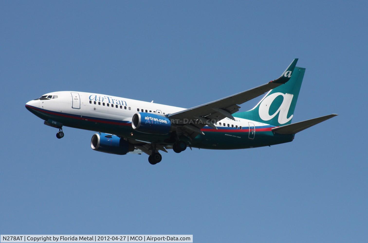 N278AT, 2005 Boeing 737-76N C/N 32665, Air Tran 737