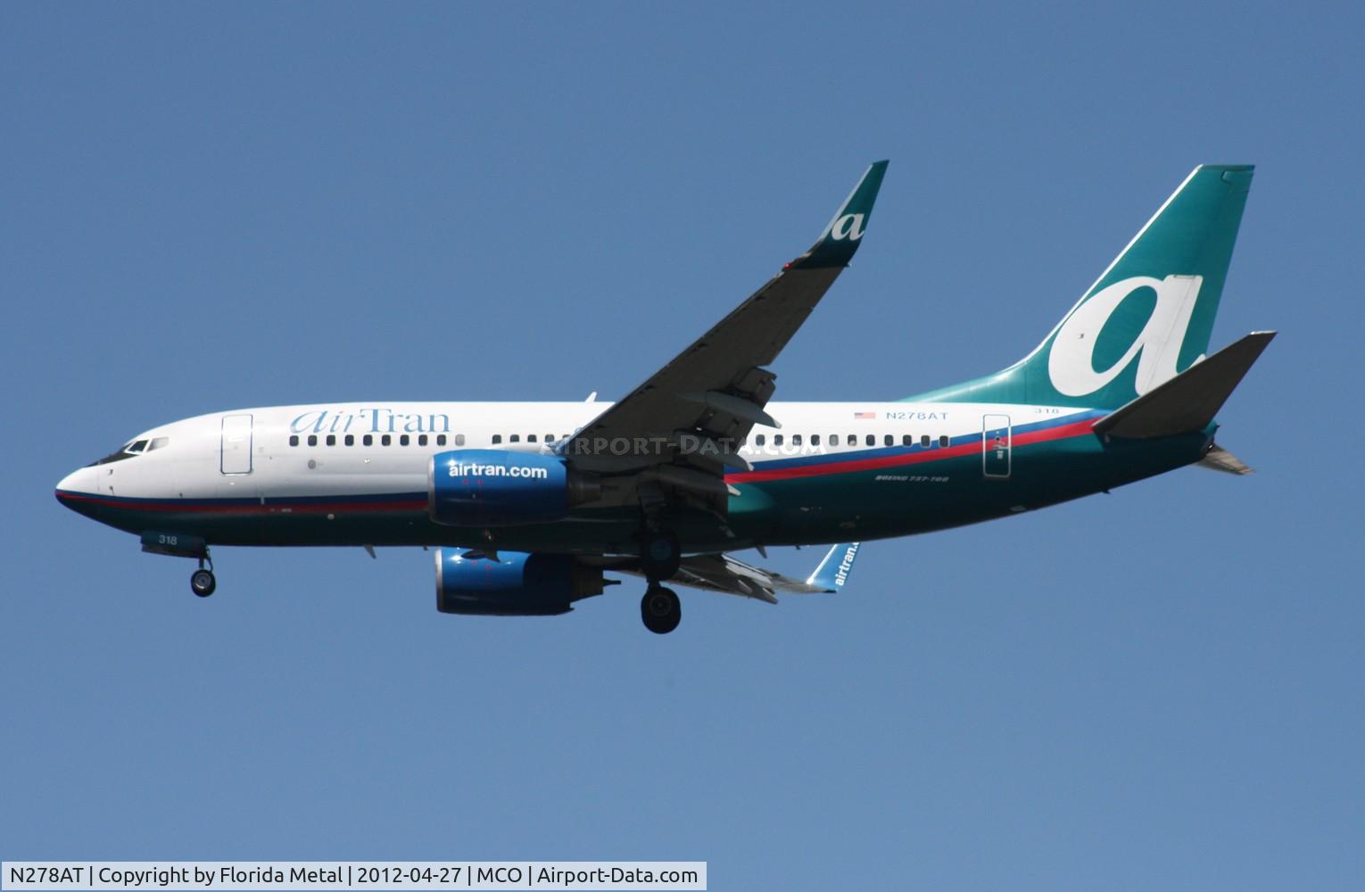 N278AT, 2005 Boeing 737-76N C/N 32665, Air Tran 737