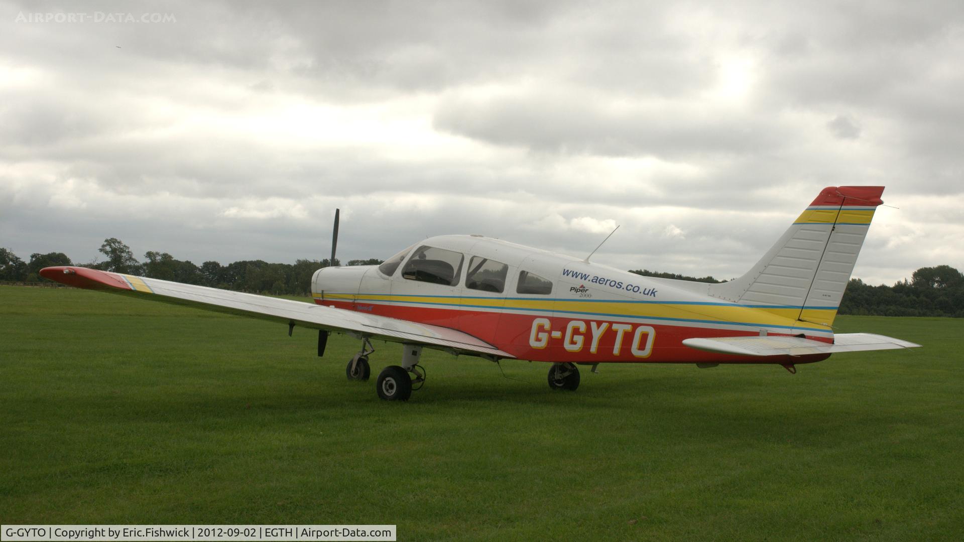 G-GYTO, 2000 Piper PA-28-161 Cherokee Warrior III C/N 2842082, 1. G-GYTO at Shuttleworth Pagent Air Display, Sept. 2012.