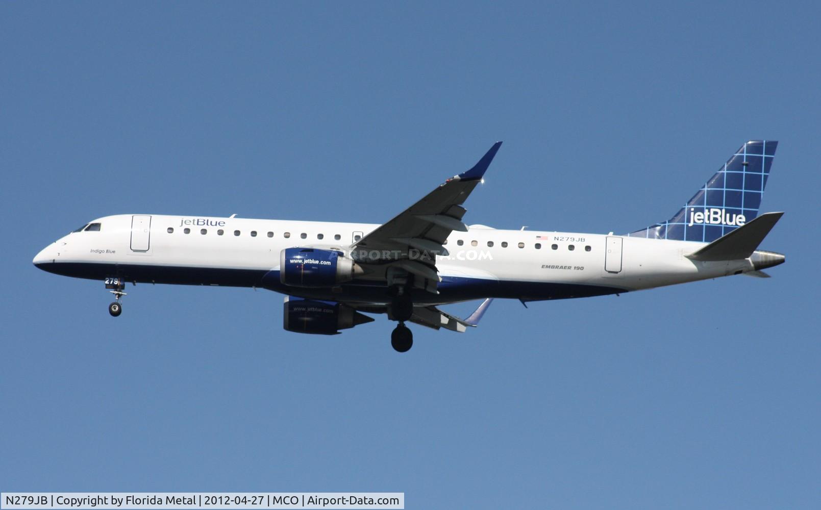 N279JB, 2007 Embraer 190AR (ERJ-190-100IGW) C/N 19000090, Jet Blue E190
