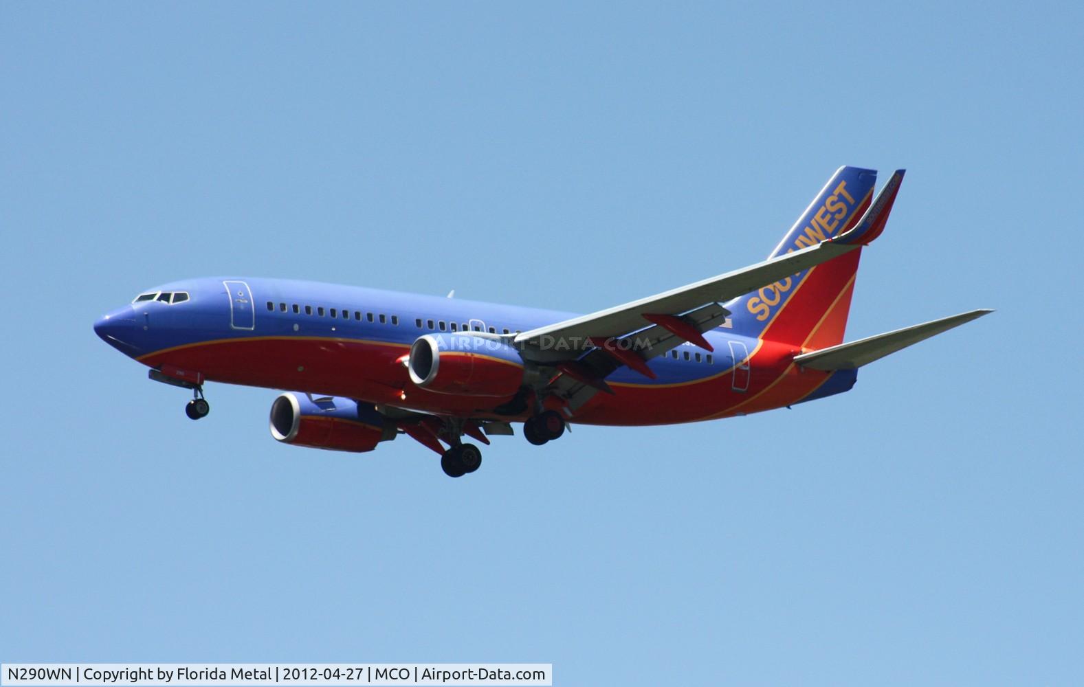 N290WN, 2007 Boeing 737-7H4 C/N 36632, Southwest 737