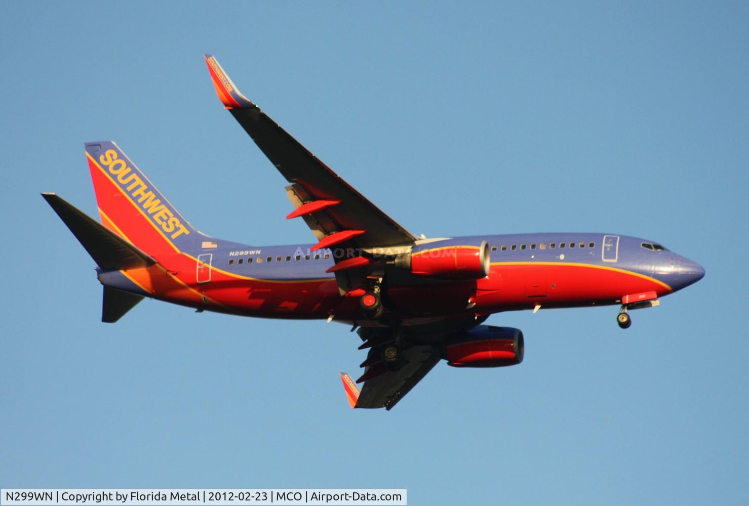 N299WN, 2007 Boeing 737-7H4 C/N 36614, Southwest 737
