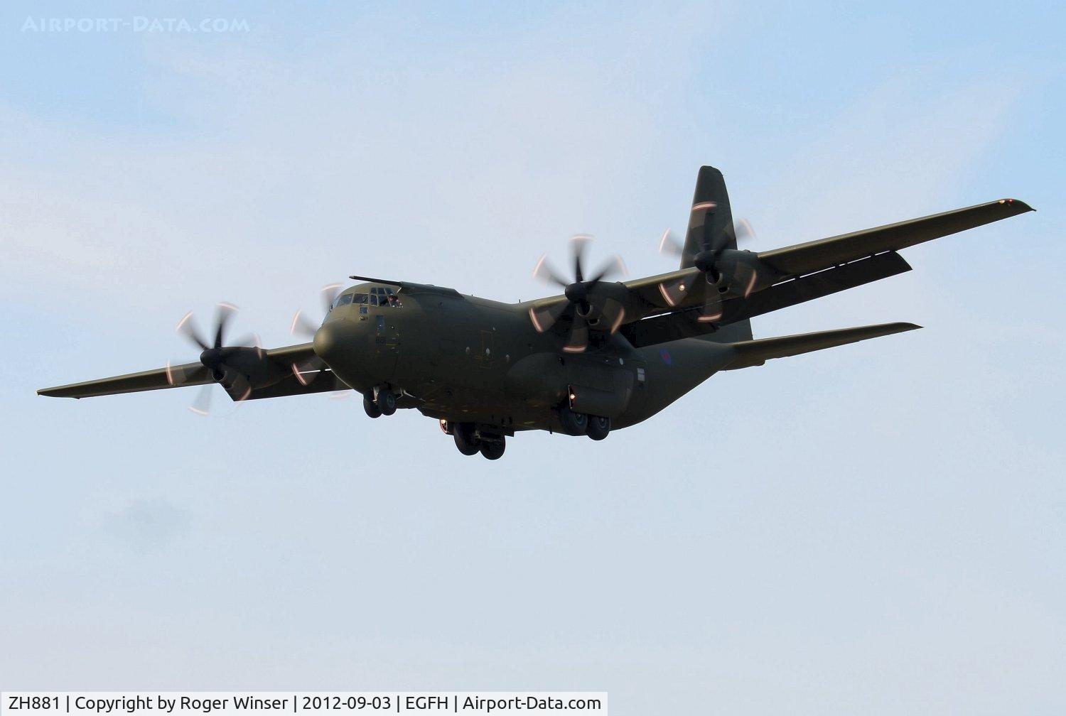 ZH881, 1999 Lockheed Martin C-130J Hercules C.5 C/N 382-5479, Flypast by Hercules C.5 coded 881 of the RAF Brize Norton Transport Wing.