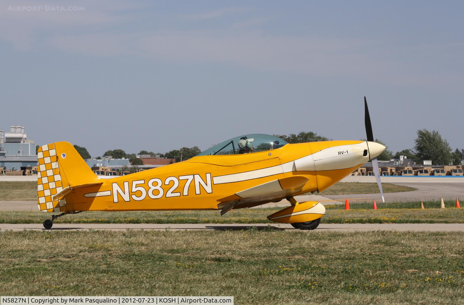 N5827N, 1955 Vans RV-1 C/N 171, Vans RV-1
