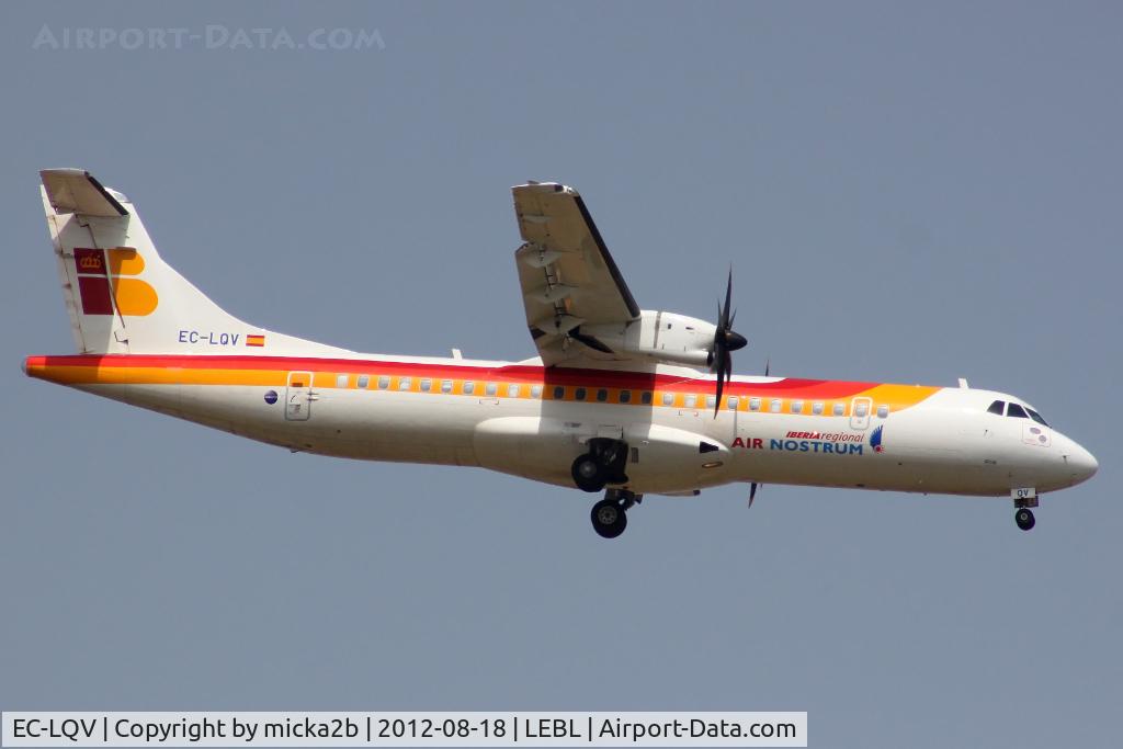 EC-LQV, 2012 ATR 72-600 C/N 0995, Landing