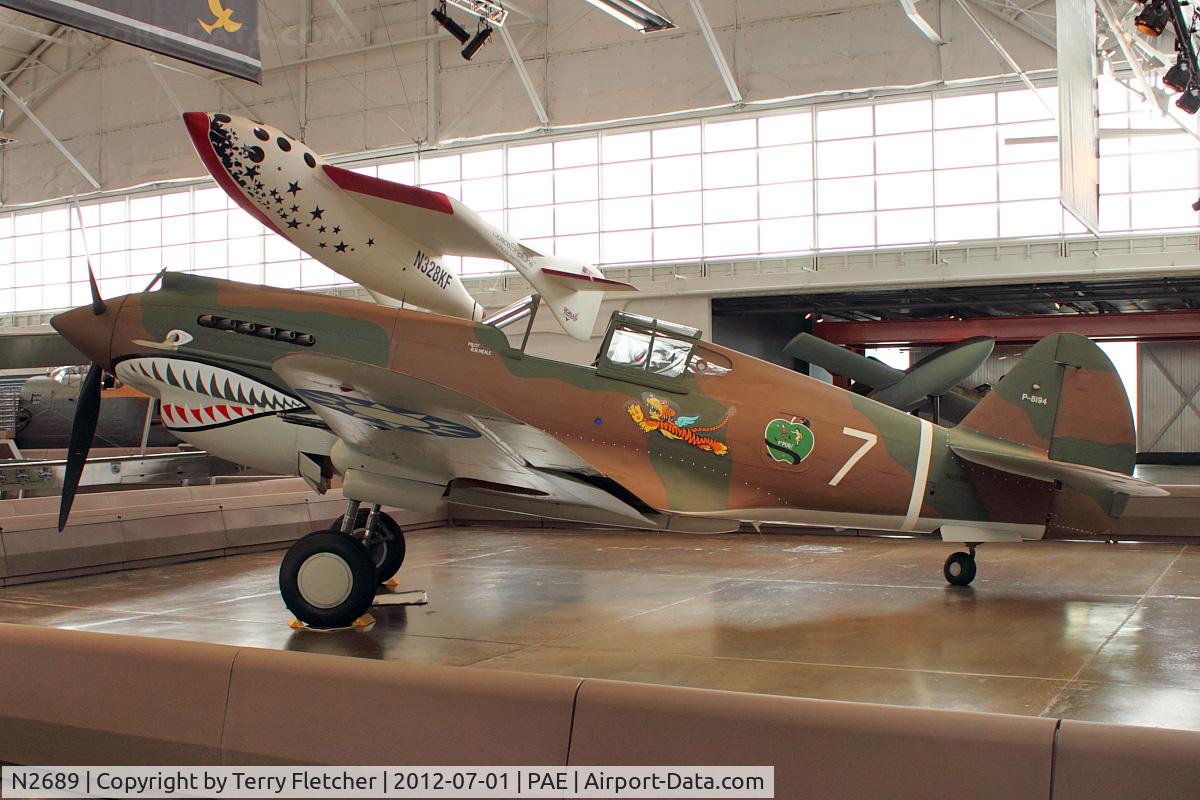 N2689, 1941 Curtiss P-40C Warhawk C/N 16166, 1941 Curtiss Wright P-40C, c/n: 194 with Paul Allen Warbirds
