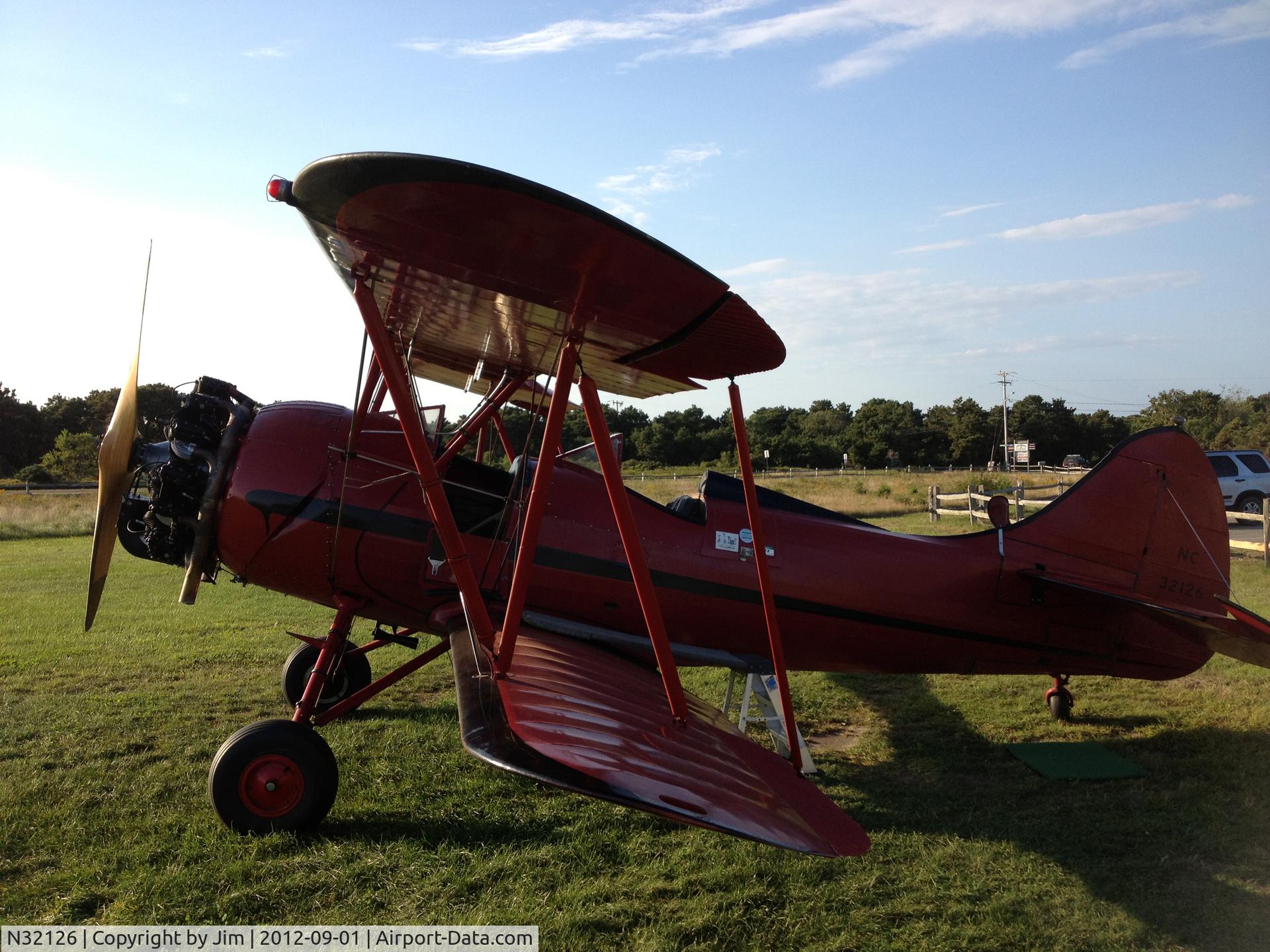 N32126, 1941 Waco UPF-7 C/N 5758, This 1941 Waco offers thrill rides and sight seeing over Martha's Vineyard out of Katama Airfield. Hammer-Heads, victory rolls, loops..everything! Excellent!