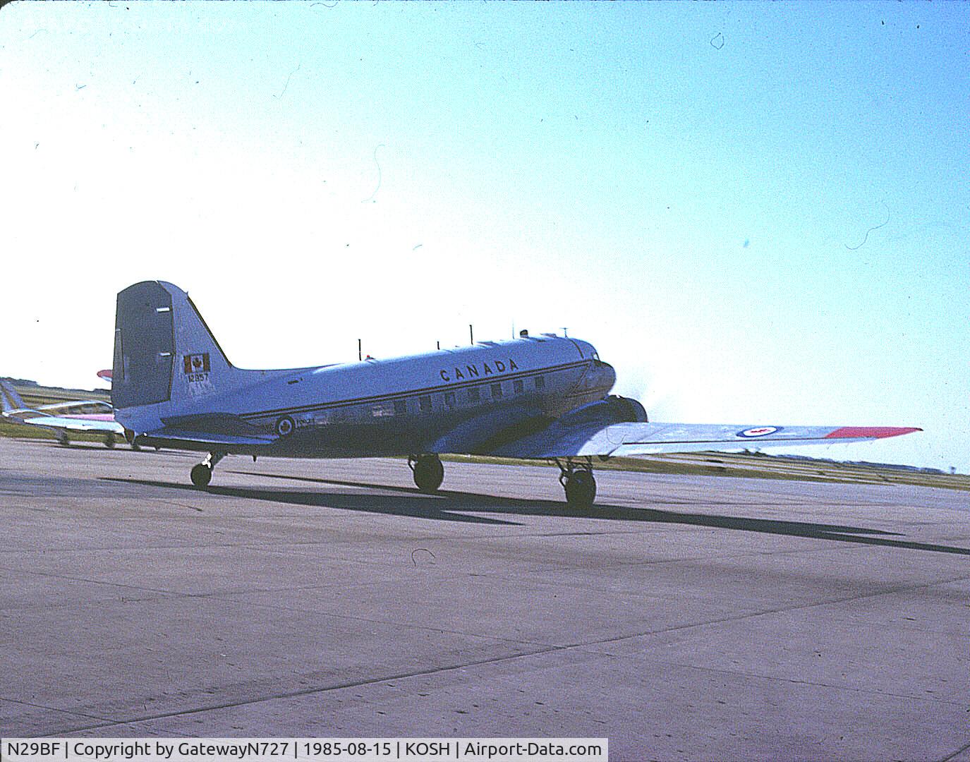 N29BF, 1943 Douglas C-47B-5-DK (DC-3) C/N 14557/26002, RCAF Dakota on the Bassler ramp. Still registered as 12957 at the time of this photo.