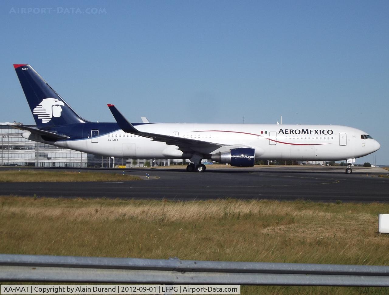 XA-MAT, 1991 Boeing 767-3Y0/ER C/N 24947, C/N 351 was initially introduced into service by Lan Chile as CC-CDL and eventually joined AeroMexico in 2009. Winglets were added in June 2011.