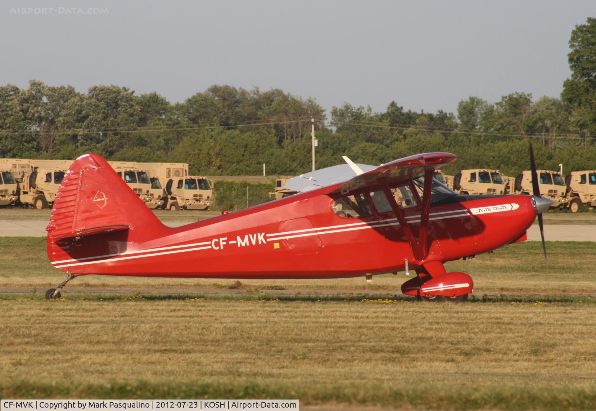 CF-MVK, 1946 Stinson 108-1 Voyager C/N 108-2049, Stinson 108-1