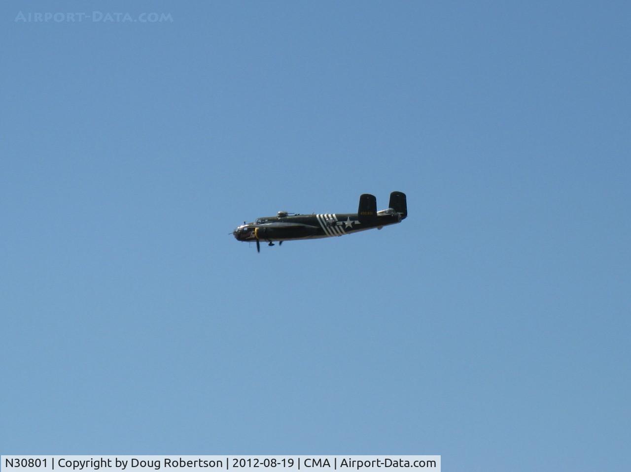 N30801, 1944 North American TB-25N Mitchell C/N 108-34076, 1944 North American TB-25N MITCHELL 'Executive Sweet', two Wright R-2600s 1,700 Hp each, overflight 26