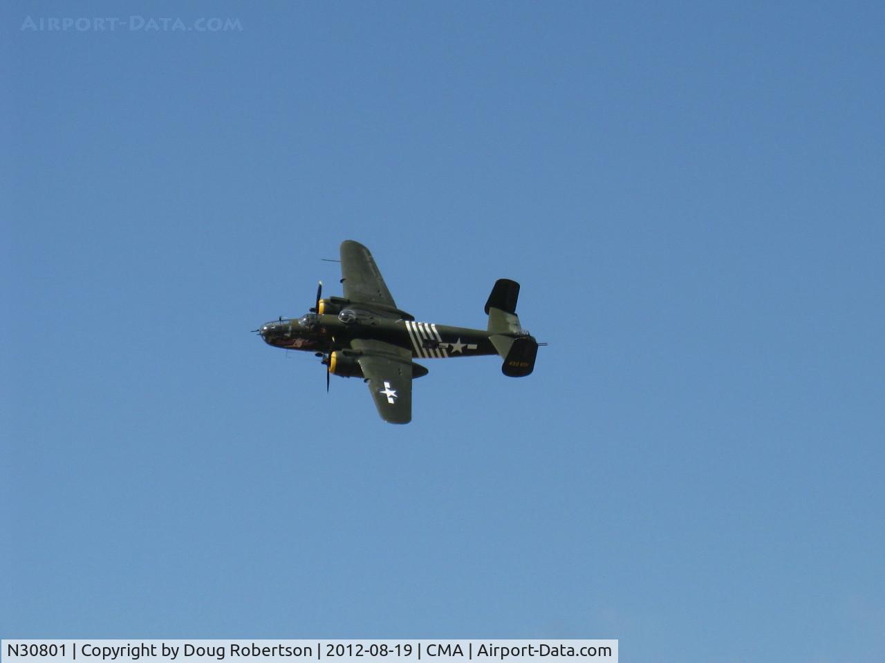 N30801, 1944 North American TB-25N Mitchell C/N 108-34076, 1944 North America TB-25N MITCHELL 'Executive Sweet', two Wright Cyclone R-2600s 1,700 Hp each, overflight 26