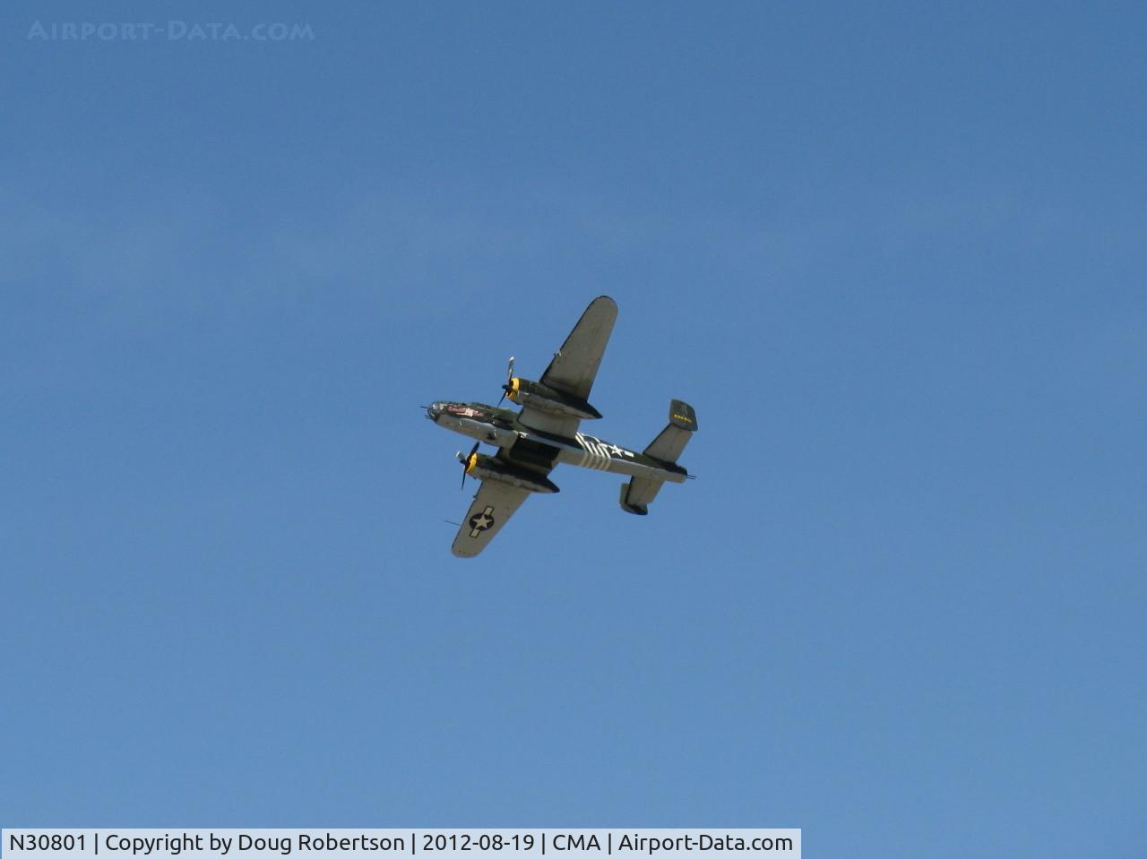 N30801, 1944 North American TB-25N Mitchell C/N 108-34076, 1944 North American TB-25N MITCHELL 'Executive Sweet', two Wright Cyclone R-2600s 1,700 Hp each, Experimental class, overflight 26