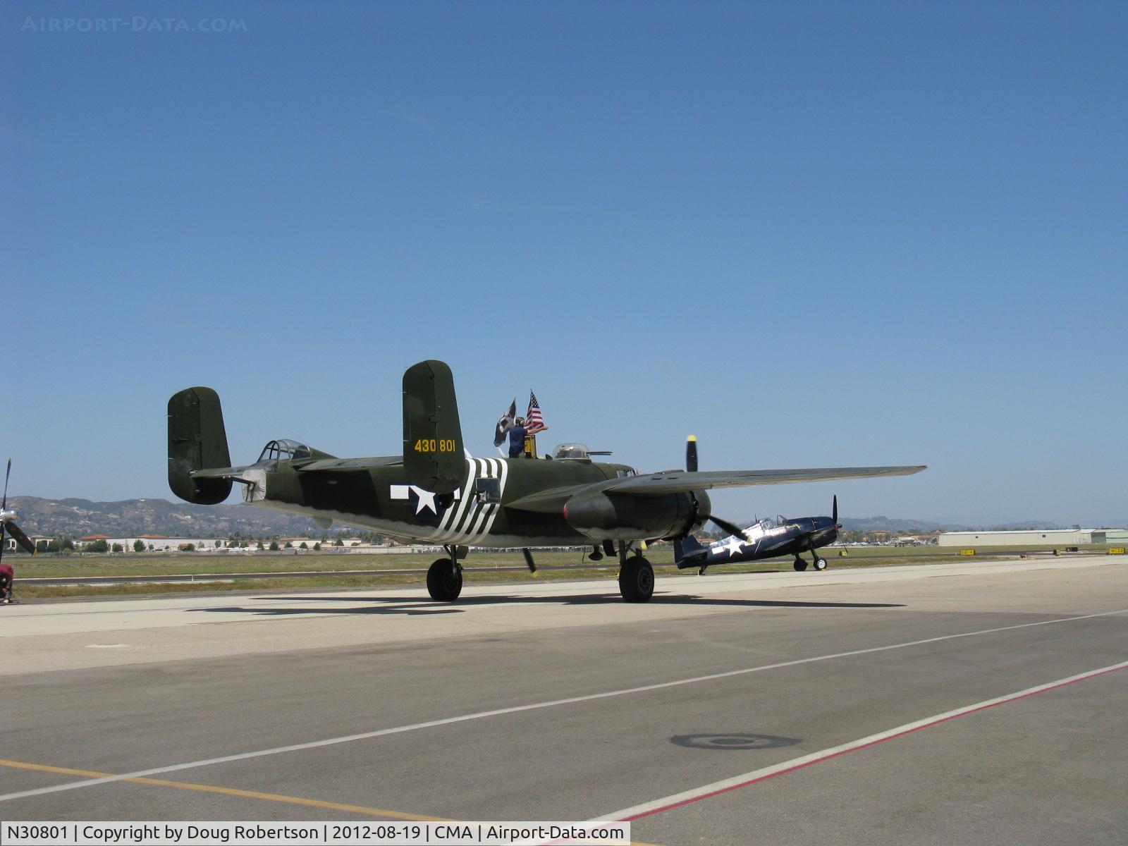 N30801, 1944 North American TB-25N Mitchell C/N 108-34076, 1944 North American TB-25N MITCHELL 'Executive Sweet', two Wright Cyclone R-2600s 1,700 Hp each, taxi